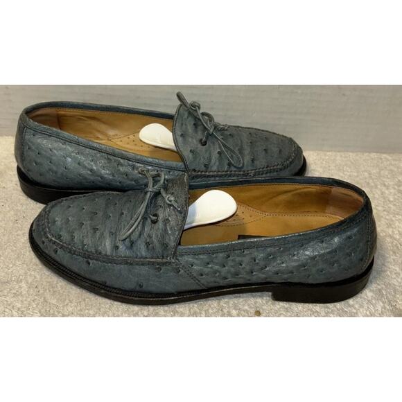 Giorgio\'s of Palm Beach Vintage Ostrich Leather Loafer Flats Men Size 8 main image 6